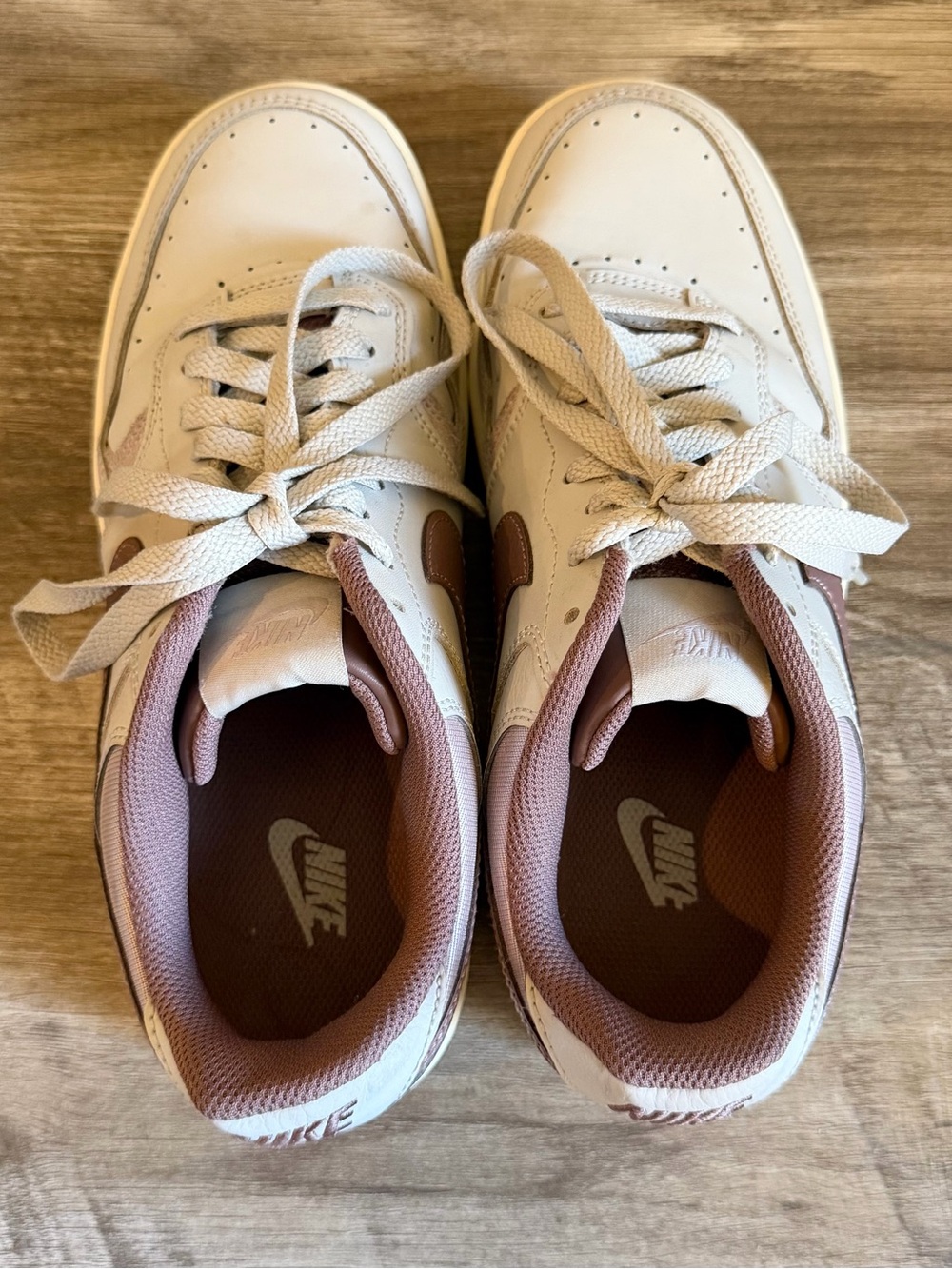 Nike Women's Gamma Force sneakers in light bone and smokey mauve colorway - Picture 9 of 11